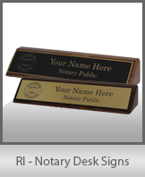 RI - Notary Desk Signs